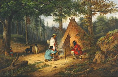 Caughnawaga Indians at Camp